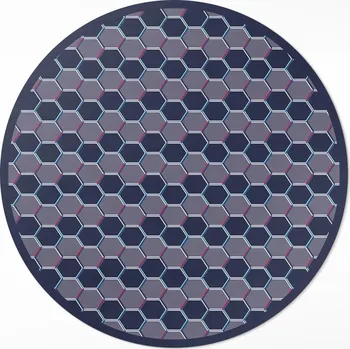 Obraz Vinylový hit Kulatý Koberec S Potiskem fi 50 cm Hexagony 3d drobná mozaika