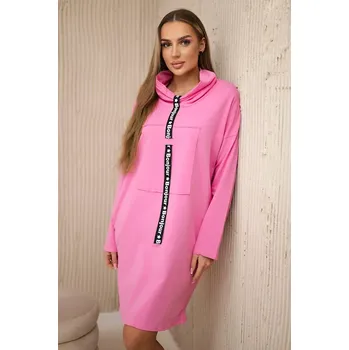 Dámské šaty Šaty s kravatou světle růžové Kesi růžová 3089990