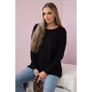 Dámský svetr Svetr s předními kapsami černý Kesi černá 3109549