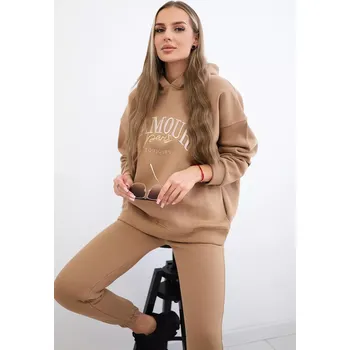 Zateplený set L'Amour Camel Kesi hnědá 3095349