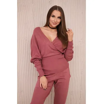 Svetrový set dvoudílný tmavě růžový Kesi růžová 3101086