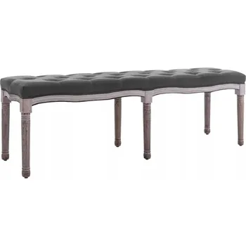 Luxusní lavice s dřevěným rámem, 150x40x48 cm, tmavě šedá