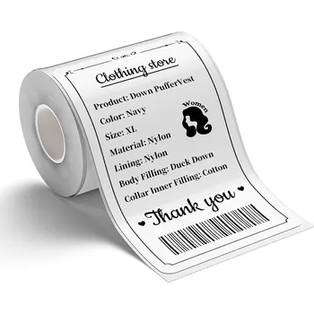 Samolepící etiketa Niimbot náhradní samolepící štítky pro tiskárny B21, B21S, B1, B3S 50x80mm (95ks/role)