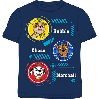 Paw Patrol - Tlapková patrola -Licence Chlapecké tričko - Paw Patrol 52022626, tmavě modrá Barva: Modrá tmavě, Velikost: 110
