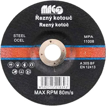 Brusný kotouč MAGG Řezný kotouč na kov 115x2,2x22,2mm RK11522
