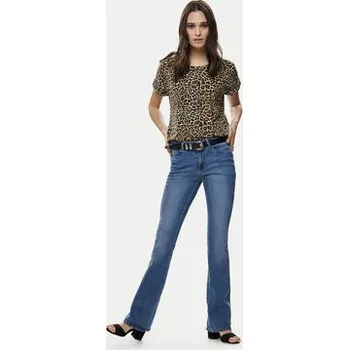 Dámské oblečení ONLY T-Shirt Moster 15182852 Hnědá Regular Fit XS