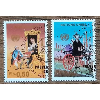 Sběratelství OSN Ženeva raz. 190/191 Josef Ryzec, r. 1990