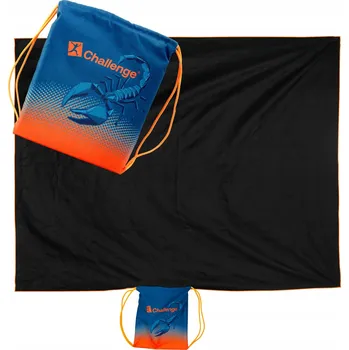 Pikniková deka PIKNIKOVÁ DEKA PLÁŽOVÁ S PYTLEM 2V1 PODLOŽKA 145x145 cm Challenge Skorpion