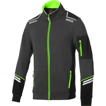 Pánská větrovka Sparco Bunda Full Zip TECH Černá / Zelená XS
