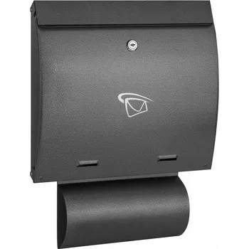 Poštovní schránka Poštovní schránka euroschránka, s prostorem na noviny Chle-Mar černá