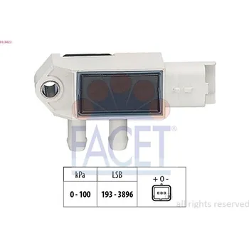 Čidlo automobilu Senzor, tlak výfukového plynu FACET 10.3423