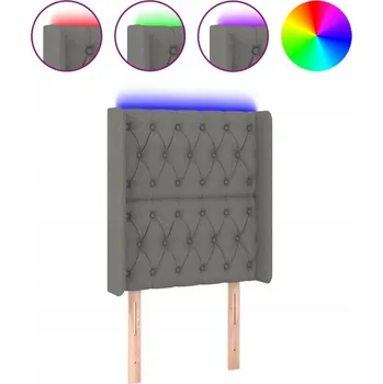 Čelo LED 83x16 cm, tmavě šedé