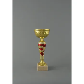 Zlatý sportovní pohár se zlatočerveným středem 23 - 28,5 cm - 25,5 cm