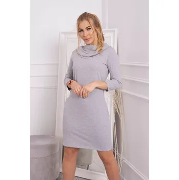 Dámské šaty Šaty s kapucí a kapsami šedé Kesi šedá 3104426