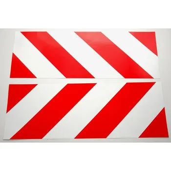 Samolepicí dekorace na vozidlo Samolepka šrafovaná červeno/bílá 500x170