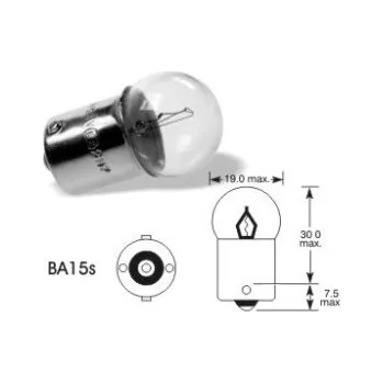 LL207T Žárovka jednovláknová 12V/5W BA15s
