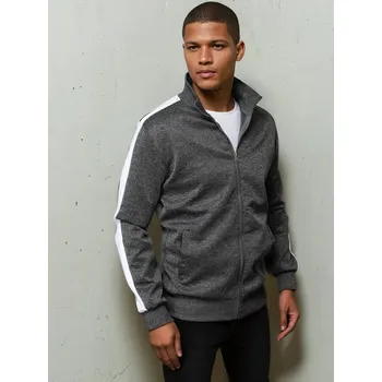 Pánská mikina Tmavě šedá basic mikina na zip BX5563 Velikost: M