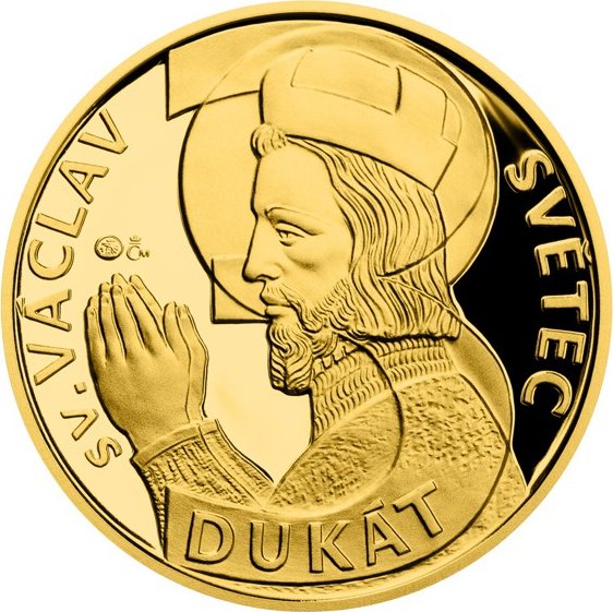 Zlatý 3-dukát sv. Václava se zlatým certifikátem 2023 proof