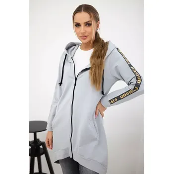 Dámská mikina Mikina se zipem vzadu šedá Kesi šedá 3096701