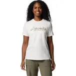 Bílé dámské tričko s potiskem Columbia Boundless Beauty Logo SS Tee 2036573126 Velikost: M