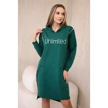 Dámské šaty Šaty s nápisem neomezená zelená Kesi tyrkysová 3100177