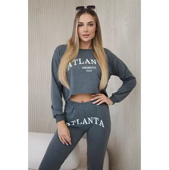 Dámská halenka Sada s grafitovým potiskem Atlanta Kesi šedá 3089161