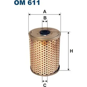 Hydraulický filtr Filtr, pracovní hydraulika FILTRON OM 611