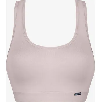 Podprsenka Dámská sportovní podprsenka s překříženými ramínky Key LBT 005 B24 XS-XL Velikost: L, Barva: Béžová