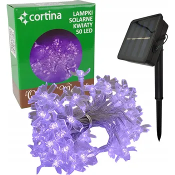 Venkovní osvětlení SOLÁRNÍ GIRLANDA ZAHRADNÍ SVĚTLA KVĚTINY 50 LED KVĚTINOVÁ ZAPICHOVACÍ