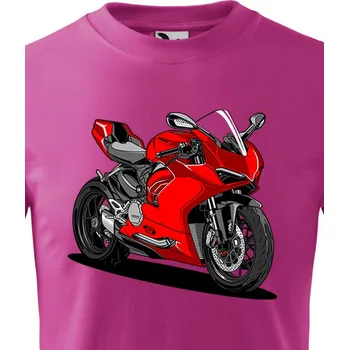 Chlapecké tričko Dětské tričko Ducati Panigale V2, Barva Purpurová, Velikost 158 cm/12 roků, Canvas Dětské tričko Bezvatriko.cz 1873