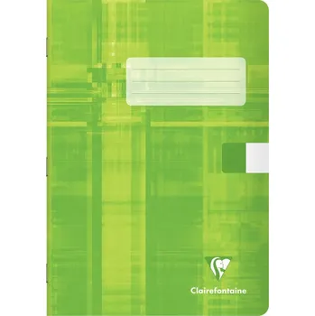 Sešit Školní sešit Clairefontaine, A4, 460 - 60 listů, čistý, Barva limetkově zelená