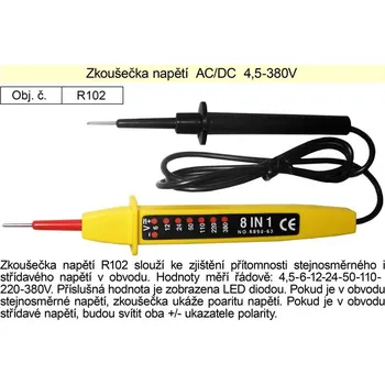 HADEX Zkoušečka napětí AC/DC 4,5-380V
