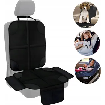 Moto bunda Ochranná podložka pod jedno křeslo MOZOS, polyester, umělá kůže, černá, univerzální