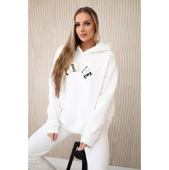 Bavlněná souprava s vyšívaným nápisem Paradise ecru Kesi bílá 3094303