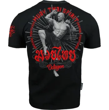 Pánské tričko Octagon Tričko Octagon Muay Thai Spirit Black