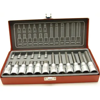 FORTUM 4700008 Sada zásrtčných klíčů 1/2" a 1/4 18 díl.