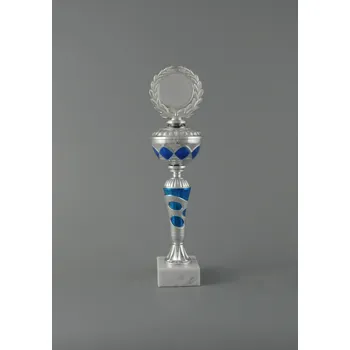 Sportovní stříbrno modrý pohár 32,5 - 45 cm - 41,5 cm