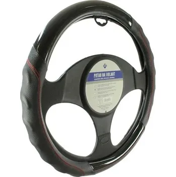 Autopotah Potah volantu Cappa Moon 37-39 cm černý-červený