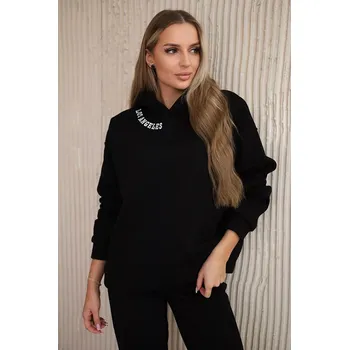 Zateplená souprava s výšivkou Los Angeles černá Kesi černá 3100415