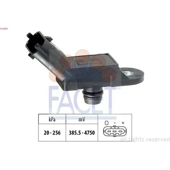 Čidlo automobilu Senzor, tlak výfukového plynu FACET 10.3055