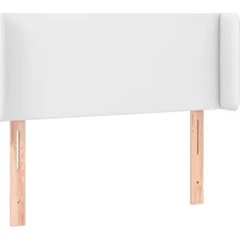Čelo postele s ouškami bílé, 93x16x78/88 cm