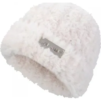 Čepice Flamenco Mystique Zimní čepice plyšová, měkká a teplá s nášivkou, bílá CZ31WZ2