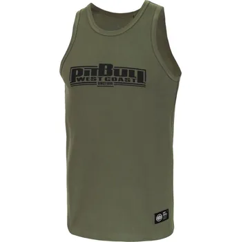Pánská móda PitBull West Coast Pit Bull West Coast - tílko BOXING 240 olivové Barva: olivová, Vel: 2XL