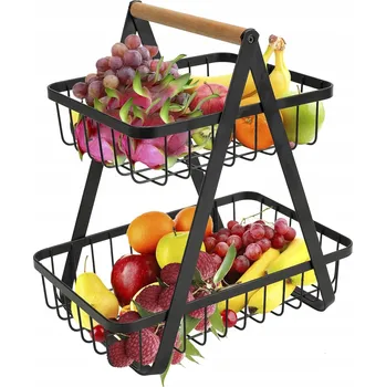 Obraz Kovový koš na ovoce černý