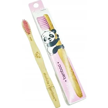 Zubní kartáček Kartáček zubní kartáček Absolute Bamboo růžový UK design