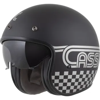 Helma na motorku Přilba Oxygen 2.0 Rondo, CASSIDA (černá matná/stříbrná) 2026 (Velikost: M (57 až 58 cm))