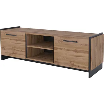 Televizní stolek TV stolek 2d dub wotan / černý Amino