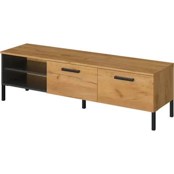 Televizní stolek TV stolek 2k/155 dub craft zlatý / antracit Santes