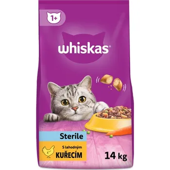 Krmivo pro kočku Whiskas Dry Adult Sterile 2x 14kg kuřecí