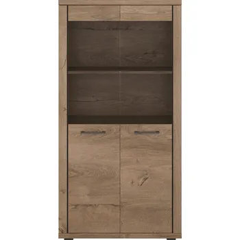 Knihovna Vitrína 2w dub lefkas Cordan